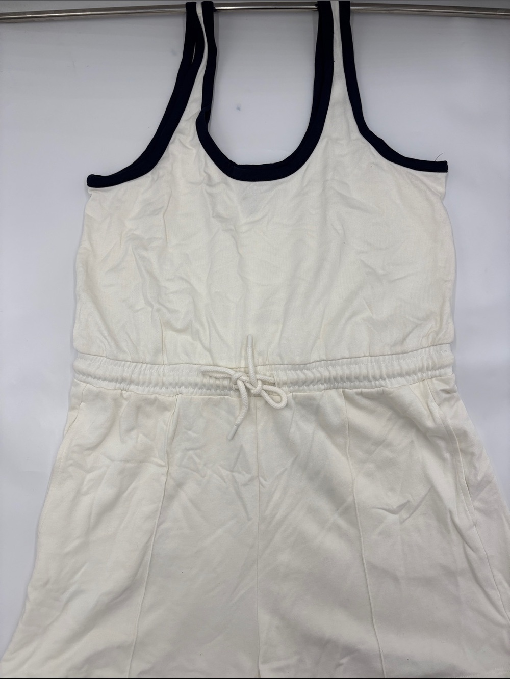 Sweaty Betty After Class Romper in Lily White